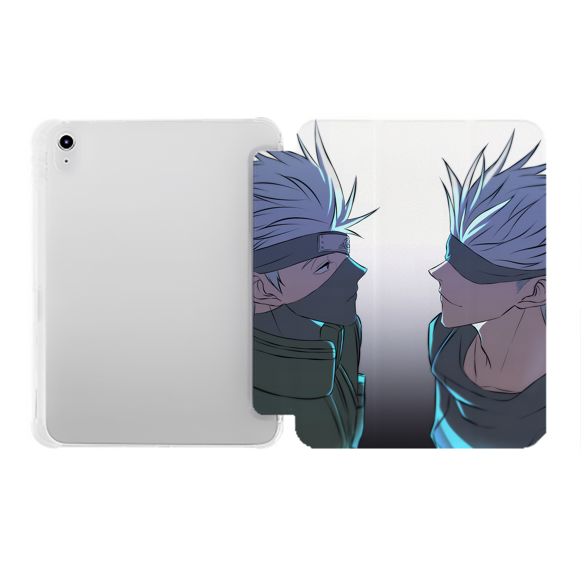 （画像用） 呪術廻戦 Jujutsu Kaisen IPad ケース ペン収納付き 三つ折りスタンド PUレザー×シリコン 対応機種9.5/10.5/10.9インチ